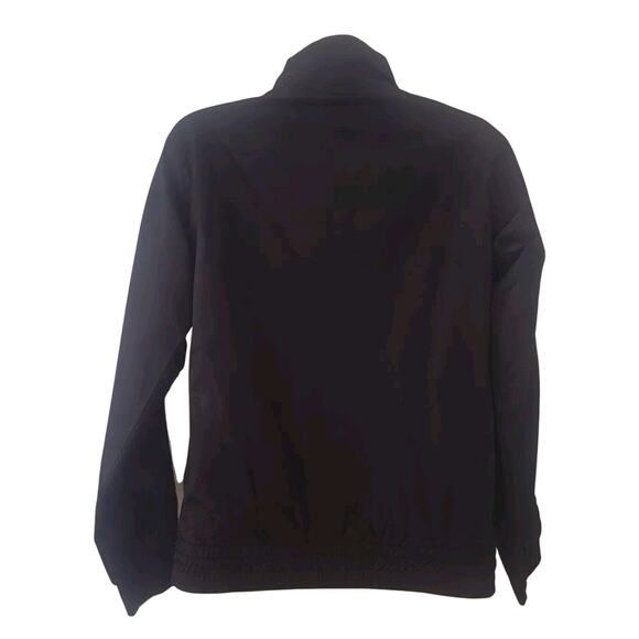 Y2K New Womens Spalding Black Windbreaker Jacket Small Water Resistant - Picture 3 of 7
